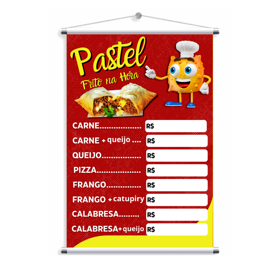 BANNER PASTEL FRITO NA HORA TIPO TABELA DE PREÇOS (BAN 10)