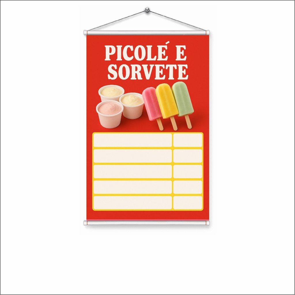 Arte para Banner de Sorvete: Onde Comprar | BuscaProdutos