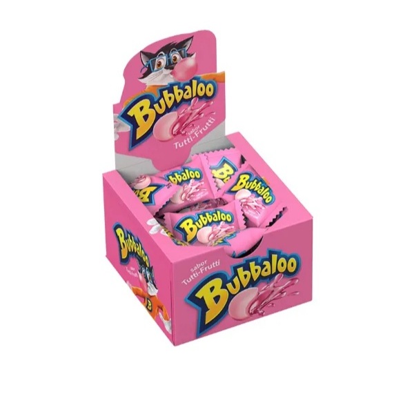 Chiclete Bubbaloo Tutti Frutti Com 60 Unidades De 5g
