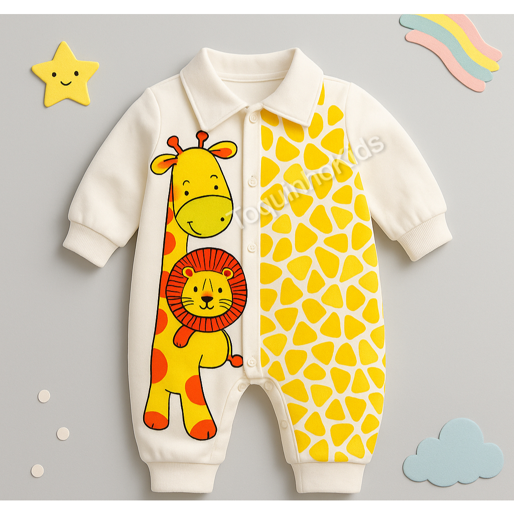 Macacão manga longa de frio bebê menino vira pé