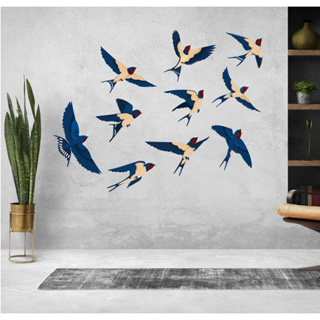 Adesivo Parede Vidro Vidraça Anticolisão Pássaros - Janela - Parede em Oferta na Shopee