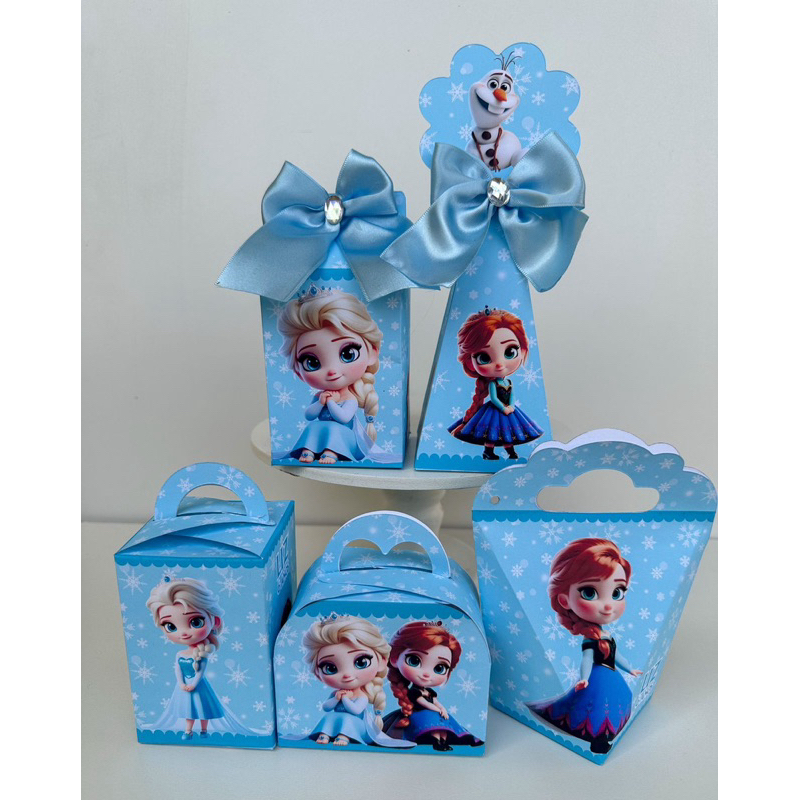 Kit Personalizados Frozen Baby Cute Elsa Baby Pegue e Monte Lembrancinha caixinha (Informe nome e idade no Chat)