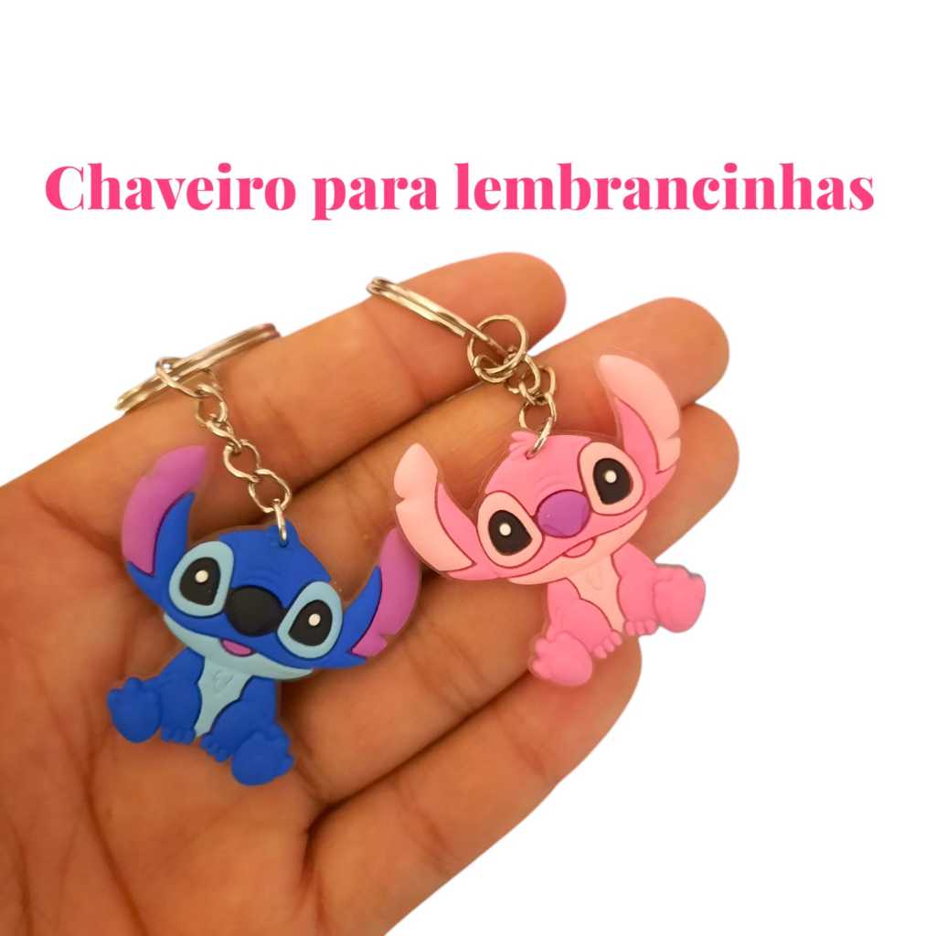 Kit chaveiro lembrançinhas, Kit com 10, 20, 35 e 40, aplique emborrachado stitch, stiti, souvenir