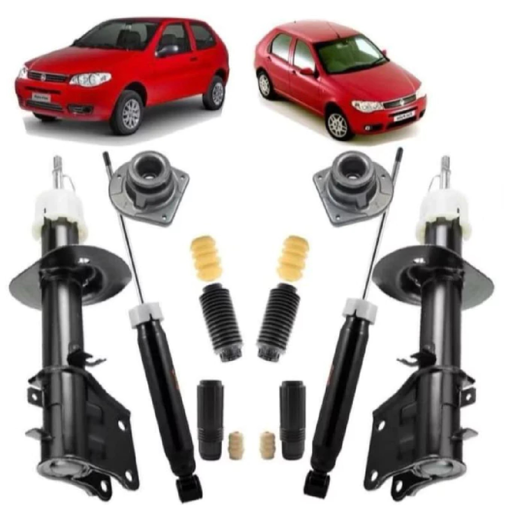 4 AMORTECEDORES PALIO FIRE 2001 a 2013 + KITS em Oferta na Shopee