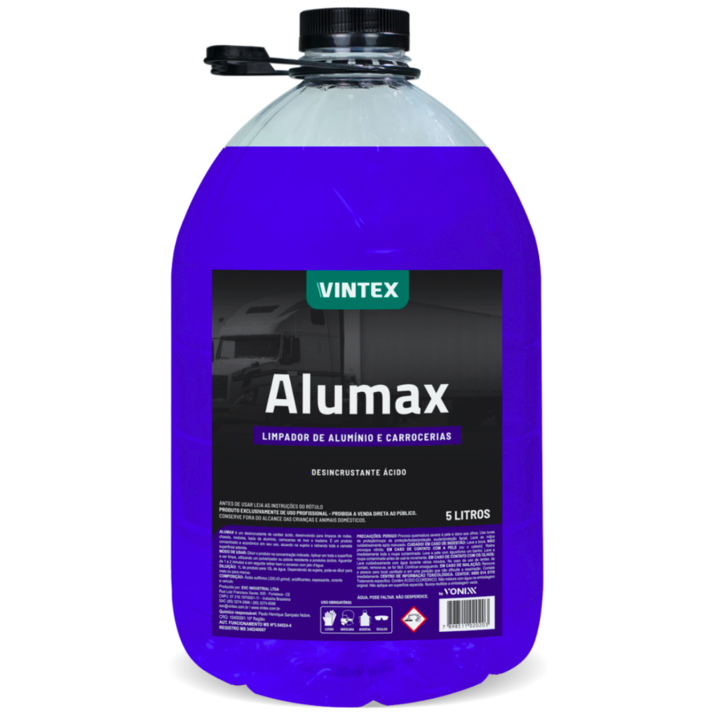 Limpa Baú e Motor Alumax 5 Litros Vintex Da Vonixx Super Concentrado