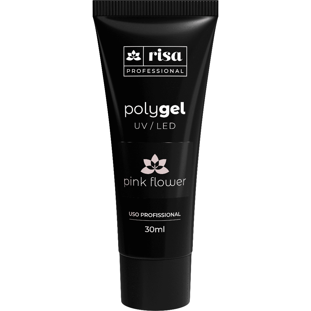 Polygel Risa hipoalergênico UV / Led unha artificial bisnaga 30ml