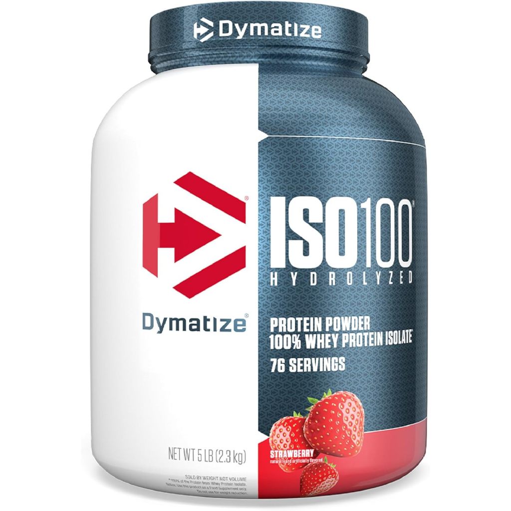 ISO 100 - 100% Hydrolyzed (2, 3kg) - Sabor Morango, Dymatize Nutrition, 2.3kg