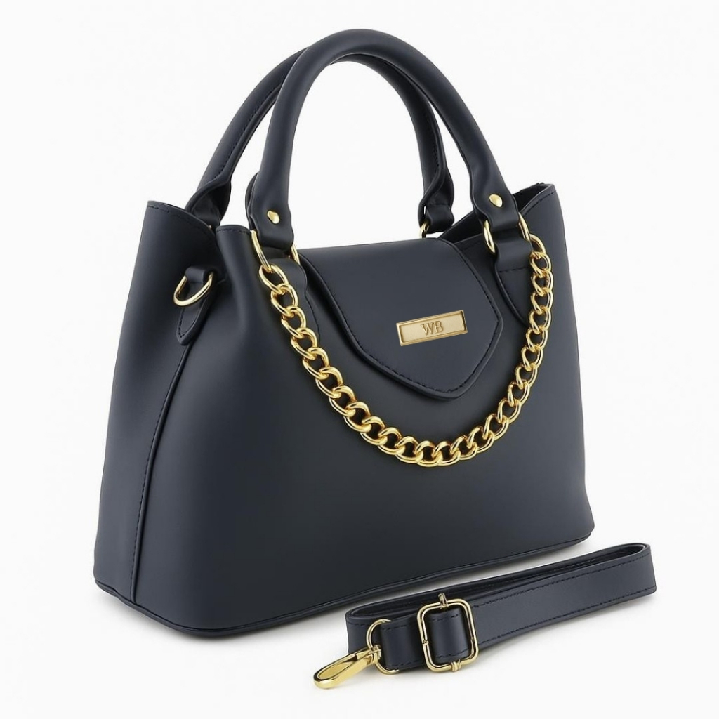 Bolsa Feminina Com Alça Tiracolo e de Mão + Detalhe em Corrente Willibags em Oferta na Shopee