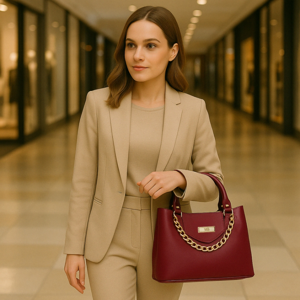 Bolsa Feminina Tote Media, Com 3 Divisórias, Alça Transversal Removível, Moderna e Pratica
