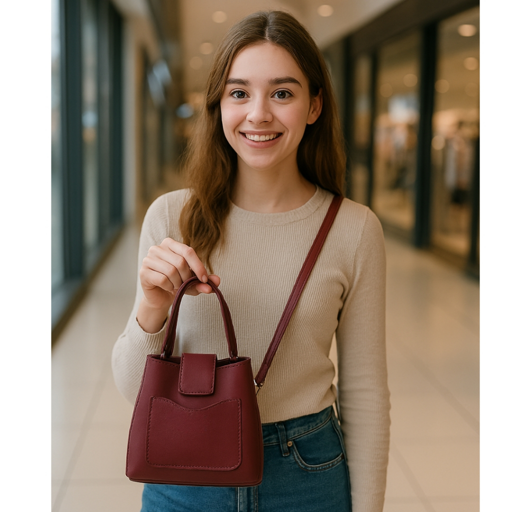 Bolsa Saquinho Feminina Prática transversal em Oferta na Shopee
