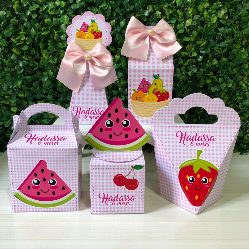 Kit Festa Personalizadas FRUTINHAS - Lembrancinhas - Personalizados - Aniversário / PEGUE E MONTE
