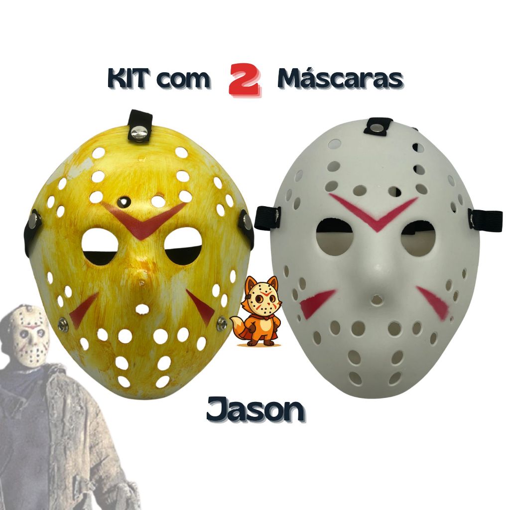 Máscara do Jason Terror sexta feira 13 Halloween Festa Fantasia Cosplay
