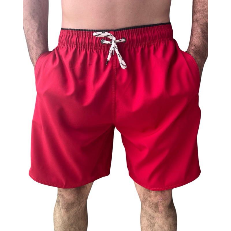 Bermuda Tactel Masculina mauricinho com Elastano Bolso Academia Treino Praia Sol Masculino Lisa