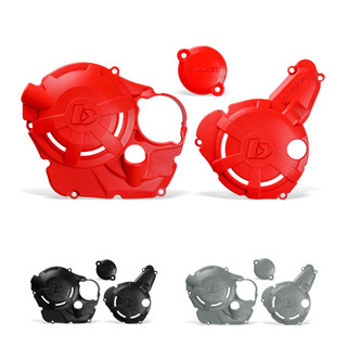 Protetor De Tampas Laterais Do Motor Honda Crf 250f Biker Xtreme 3 Peças