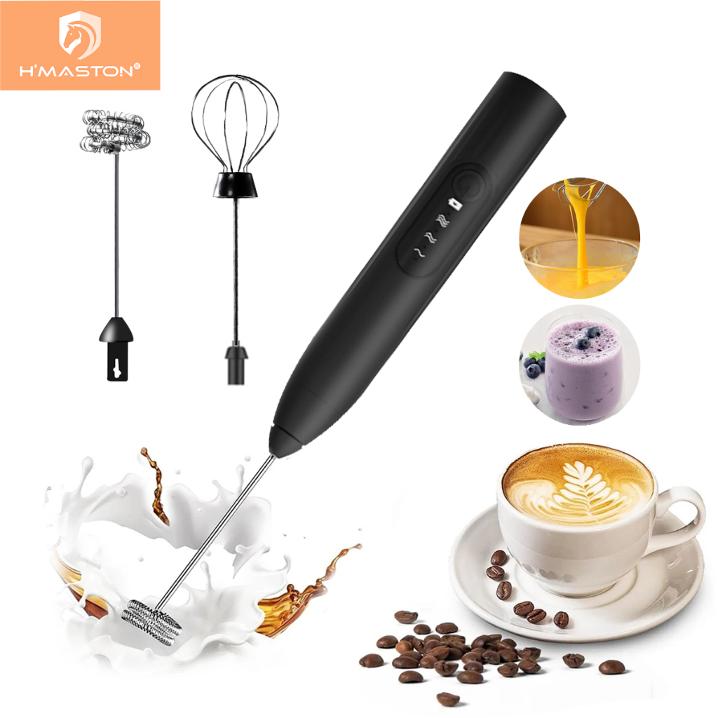 H'maston FR02 Mini Mixer Misturador Elétrico Para Para Claras de Ovos Leite Café Portátil