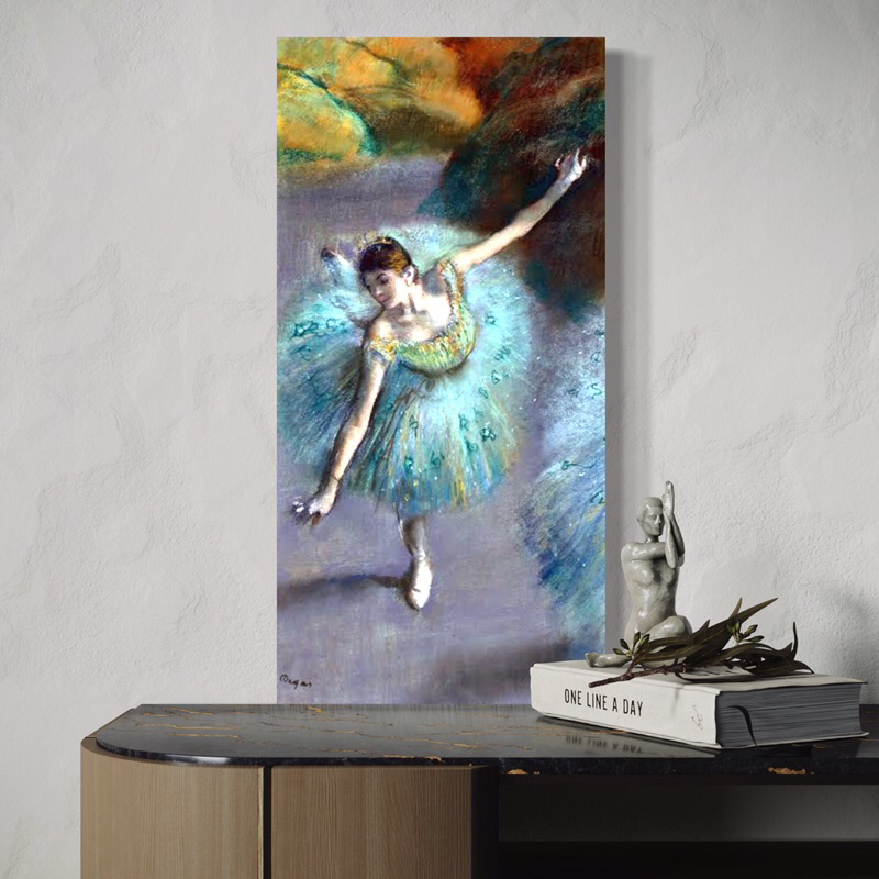 Quadro Edgar Degas Bailarina Arte Moderna impressionismo tela acetinada