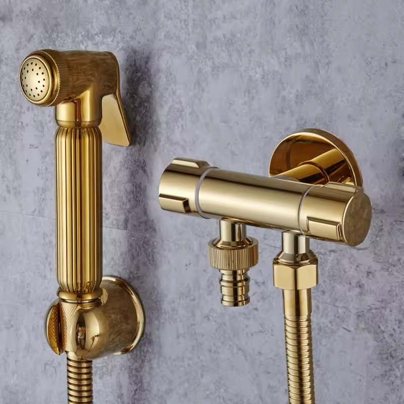 Material de latão alta pressão Ducha Higienica Chuveirinho Intima Banheiro Gold Cor Dourado  Yesop em Oferta na Shopee