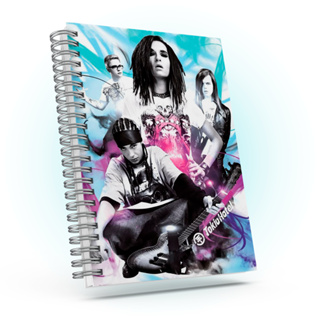 Caderno Tokio Hotel com brinde personalizado - Capa dura, impressão HD, diversos tamanhos. em Oferta na Shopee