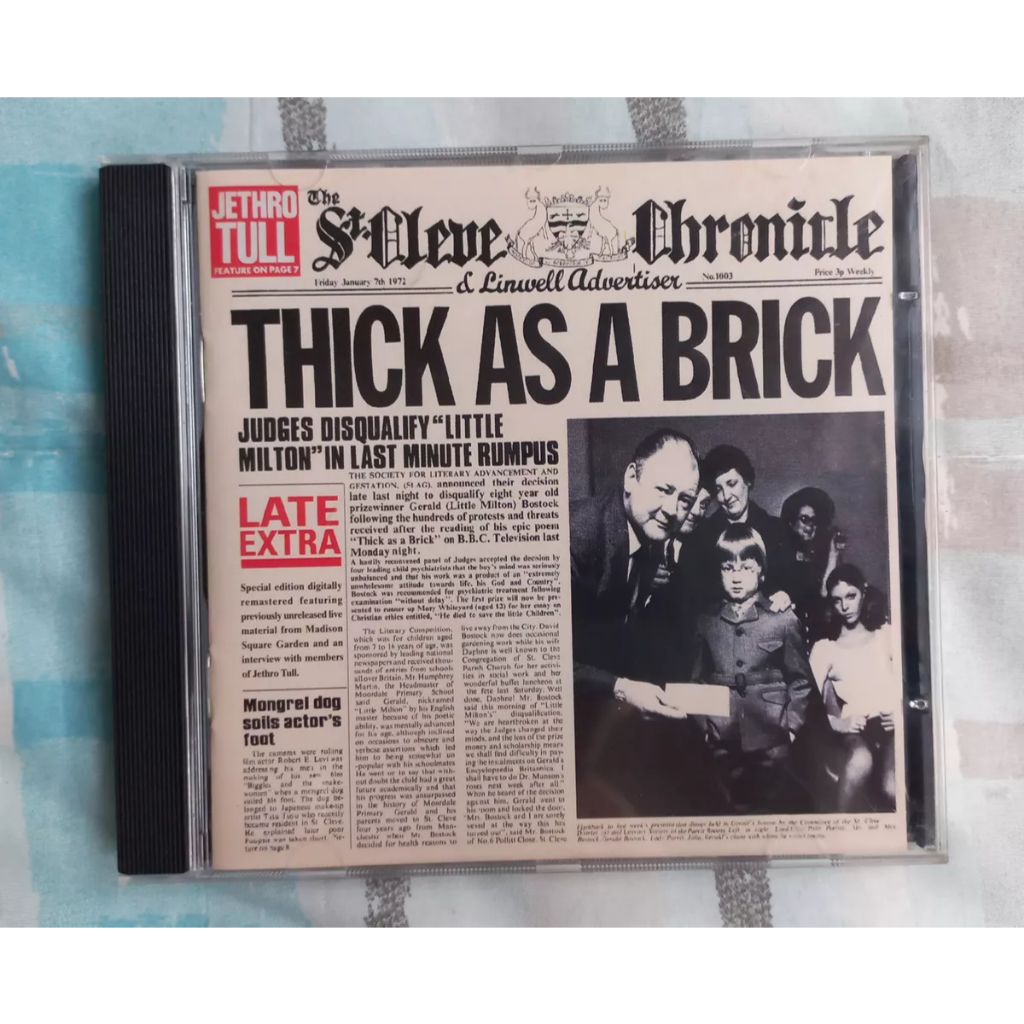 Cd Jethro Tull Thick As A Brick Expanded 1997 Br Impecável