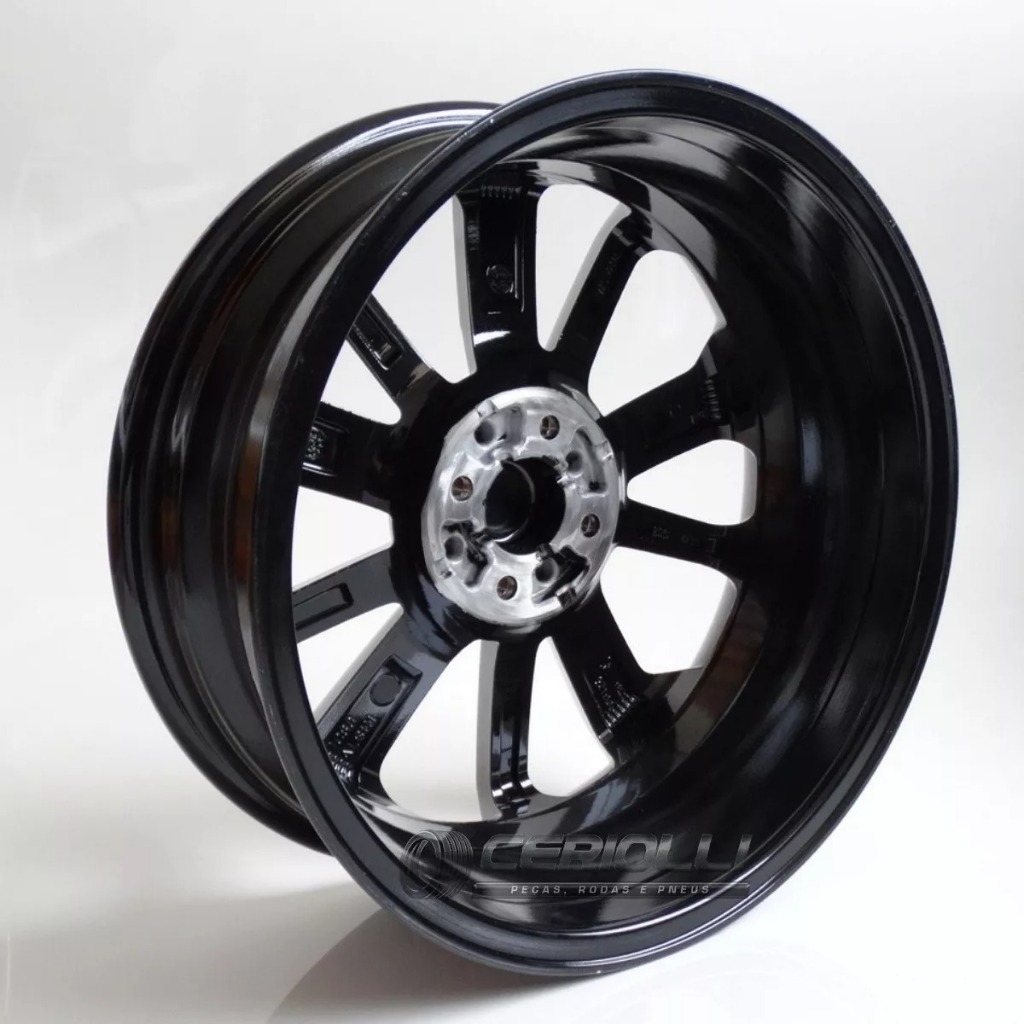 Kit 4 Rodas Aro 14 Fiat Cronos 4x98 Preto Diamantado Uno Palio Strada Bicos de Brinde S03 · foto 2