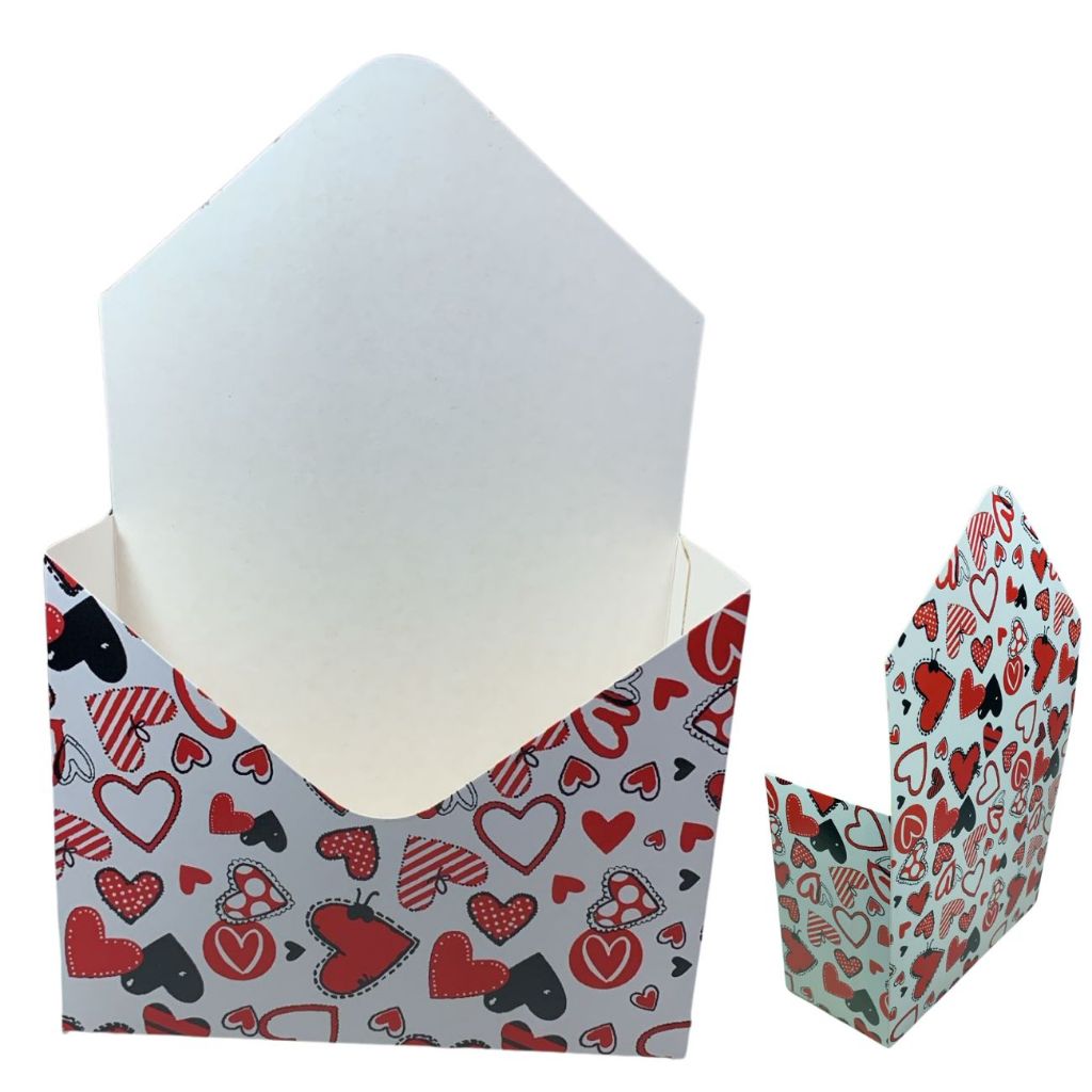 10 Cestas Envelope Dia dos Namorados,Mães Modelo Carta para Flores,Caixa Envelope,Anivervérsario, Presente,Páscoa,Natal.