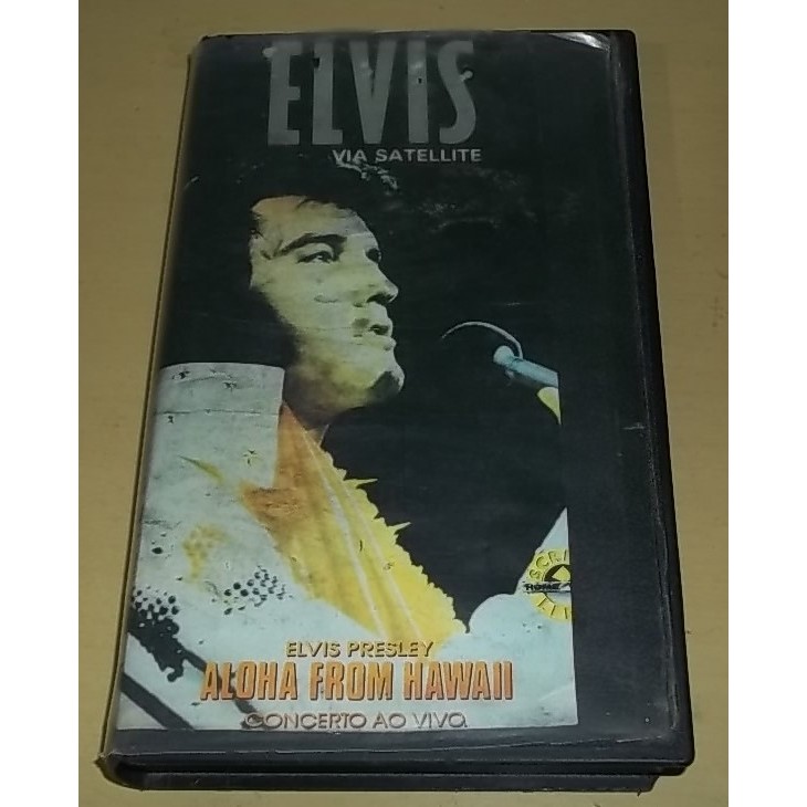 Fita Vhs Elvis Presley Via Satellite - Aloha From Hawaii - Concerto ao Vivo