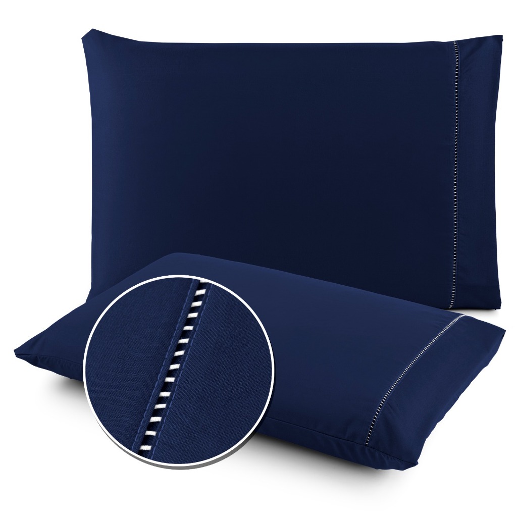 Kit com 02 Fronhas de Ponto Palito 400 Fios - MOCHI & OLIVEIRA em Oferta na Shopee