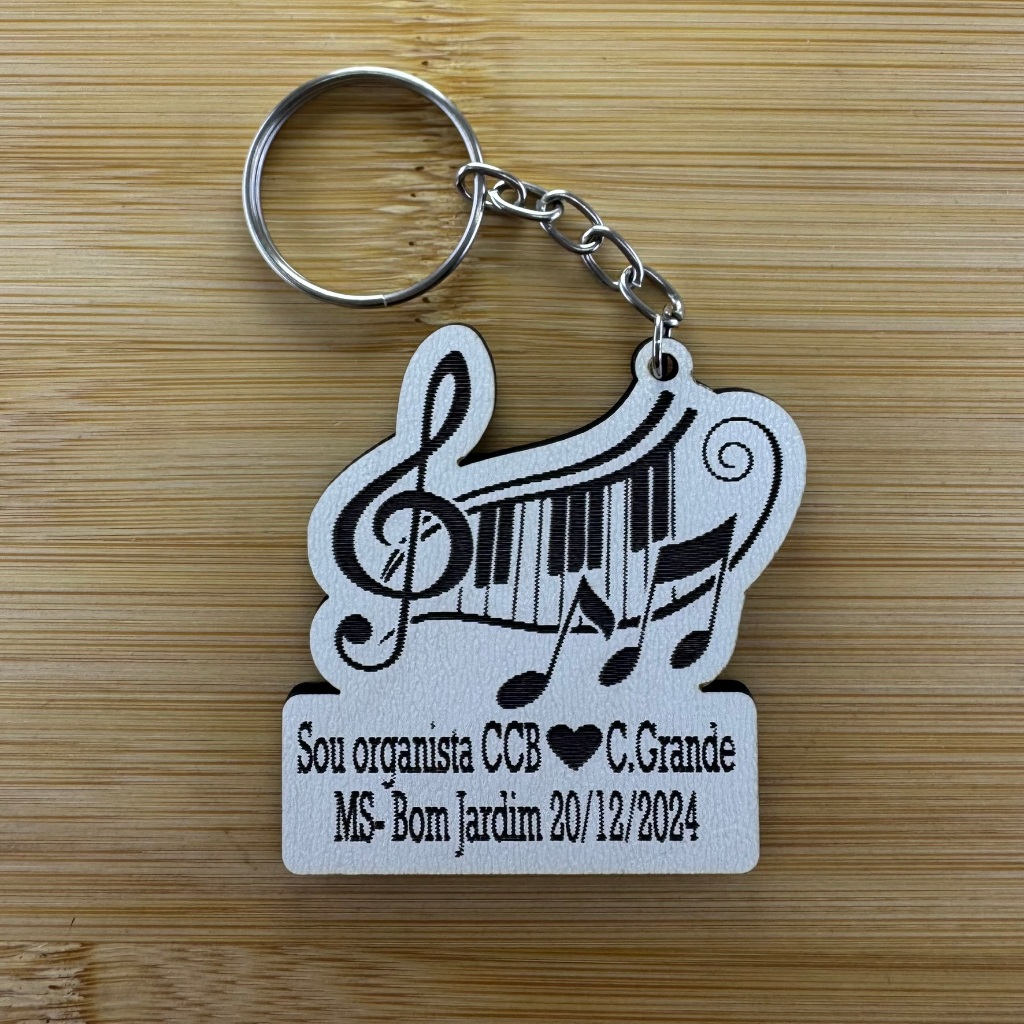 Kit Chaveiros MDF - Lembrancinha Musical Igreja Cristã em Oferta na Shopee