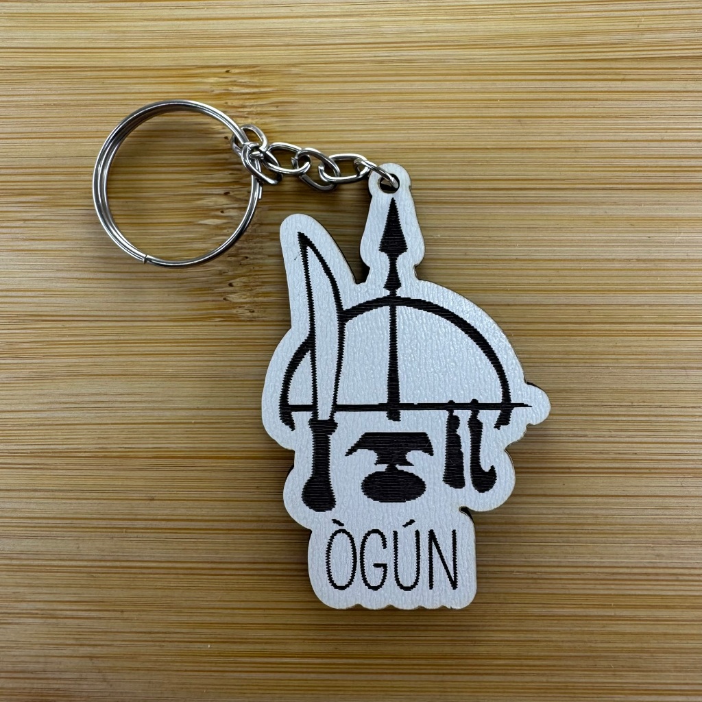 Kit Chaveiros MDF Ogun - Lembrancinha Ogun