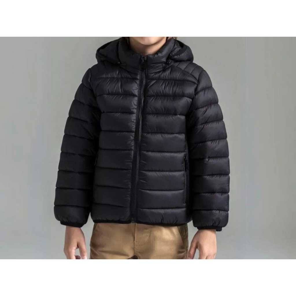 Casaco Bobojaco infantil casual com capuz ajuste regular para meninos manga comprida com b...