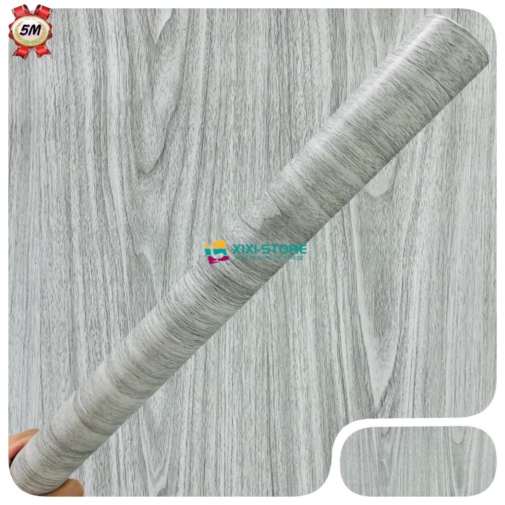 Papel Adesivo Contact De Parede 10mtx45cm Madeira Cinza