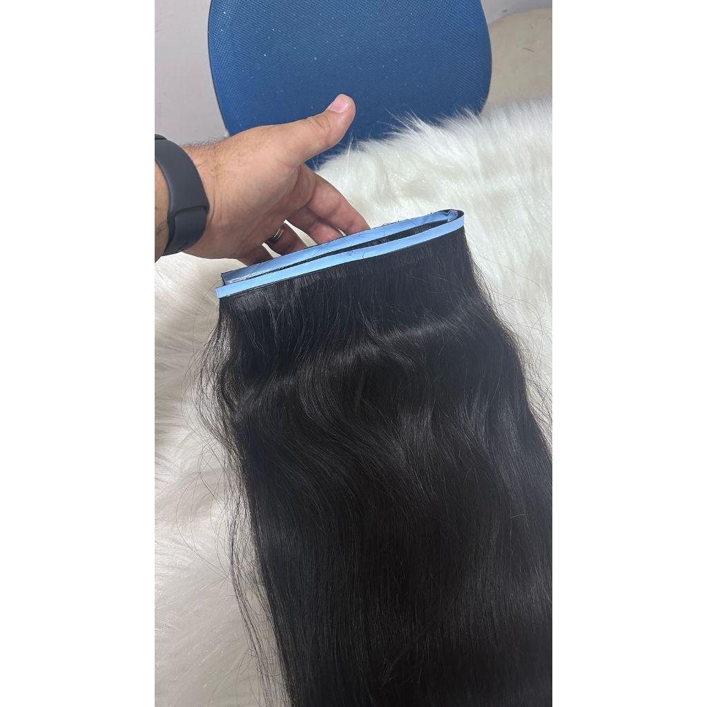 Aplique Cabelo humano Na FITA ADESIVA mega hair  65cm Indiano (PREMIUM)