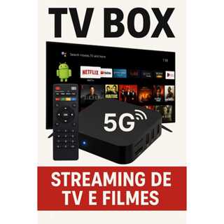 Aparelho Conversor Transforme Sua Comum Em Smart 4k Cor Preto Tipo de controle remoto Padr...