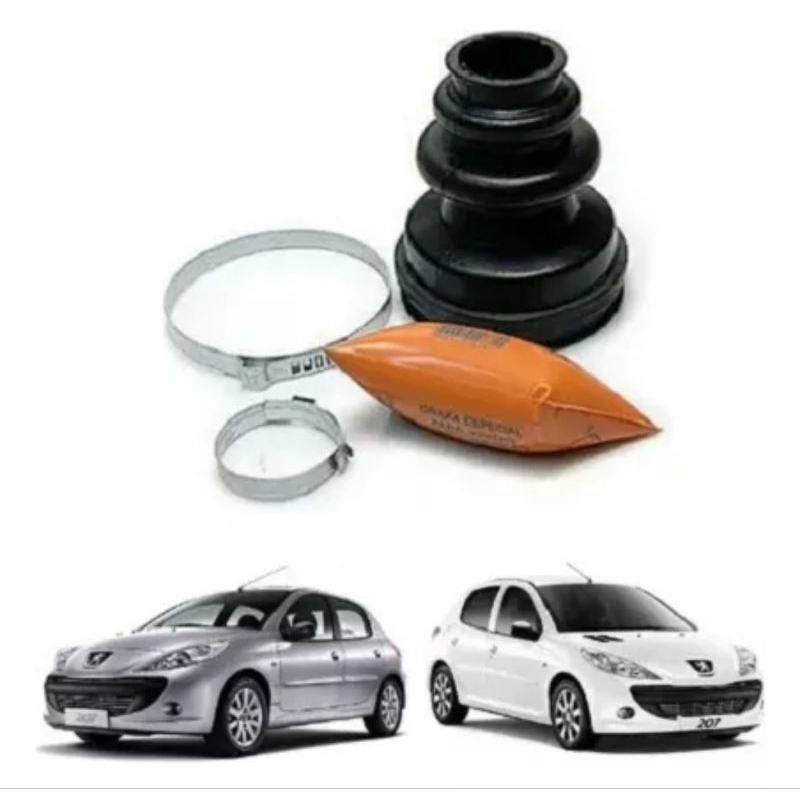KIT COIFA HOMOCINÉTICA Lado CÂMBIO PEUGEOT 206, HOGAR 1.4 E 1.6, 307 1.6 E 207 Eixo Grosso TRIPOIDE