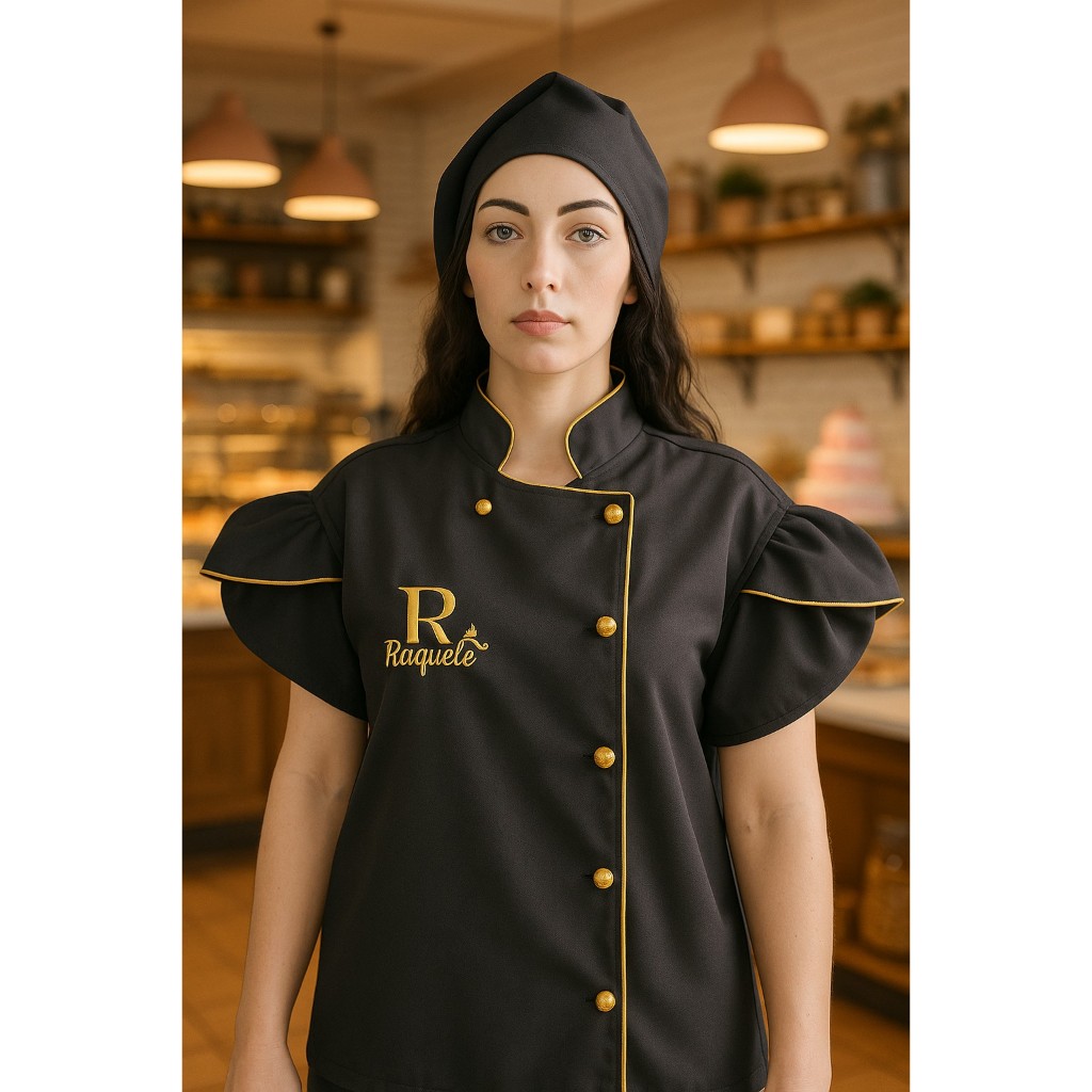 Kit Completo Chef Confeiteira: Dolma, Faixa e Avental – Estilo e Conforto Profissional em Oferta na Shopee