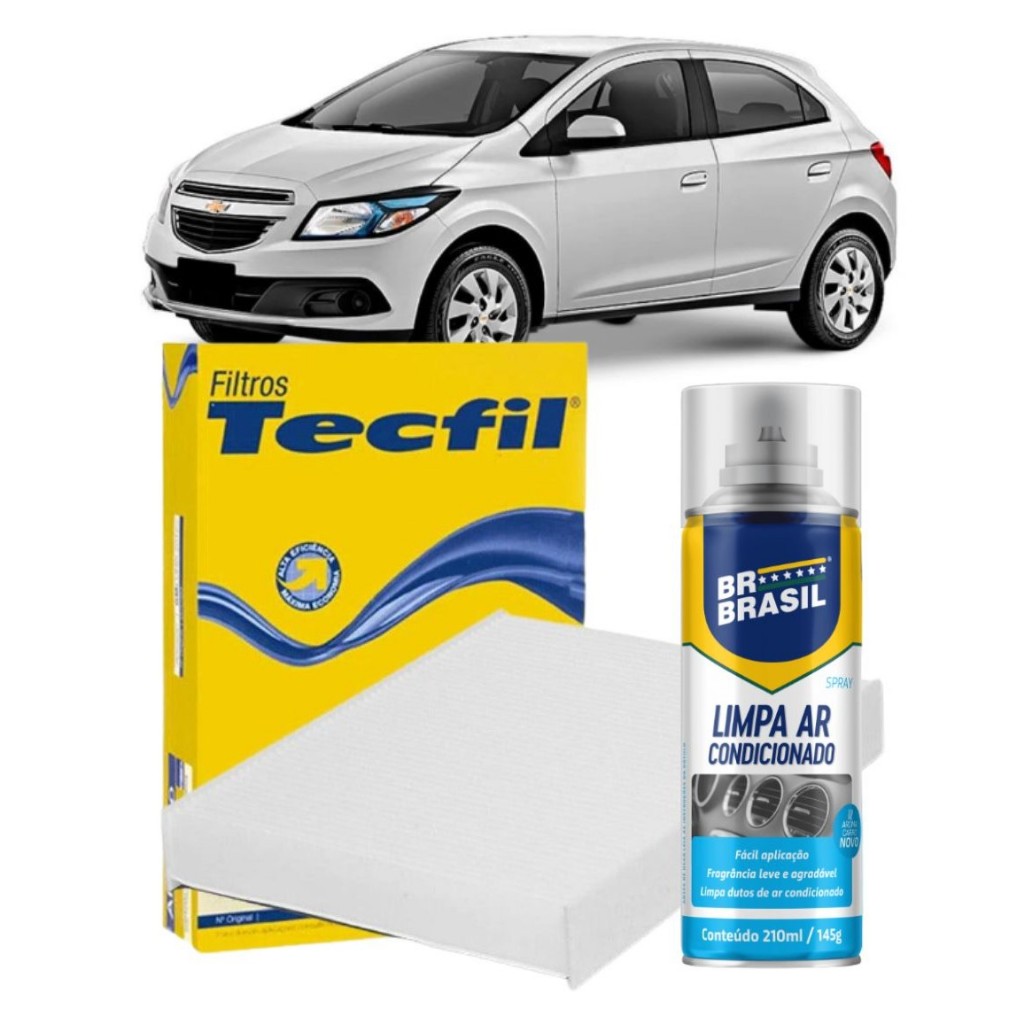 Filtro Cabine Ar Condicionado + Limpa ar Spray Onix 1.0 8V 1.4 em Oferta na Shopee