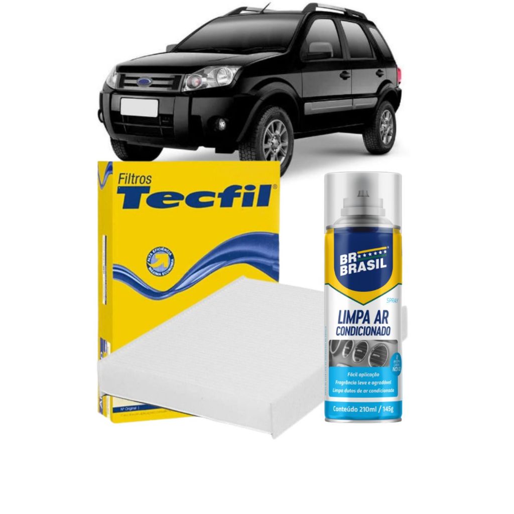 Filtro Cabine Ar Condicionado + Limpa ar Spray Ecosport
