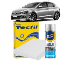 Filtro Cabine Ar Condicionado + Limpa ar Spray VOLKSWAGEN Polo 1.0 1.4 1.6