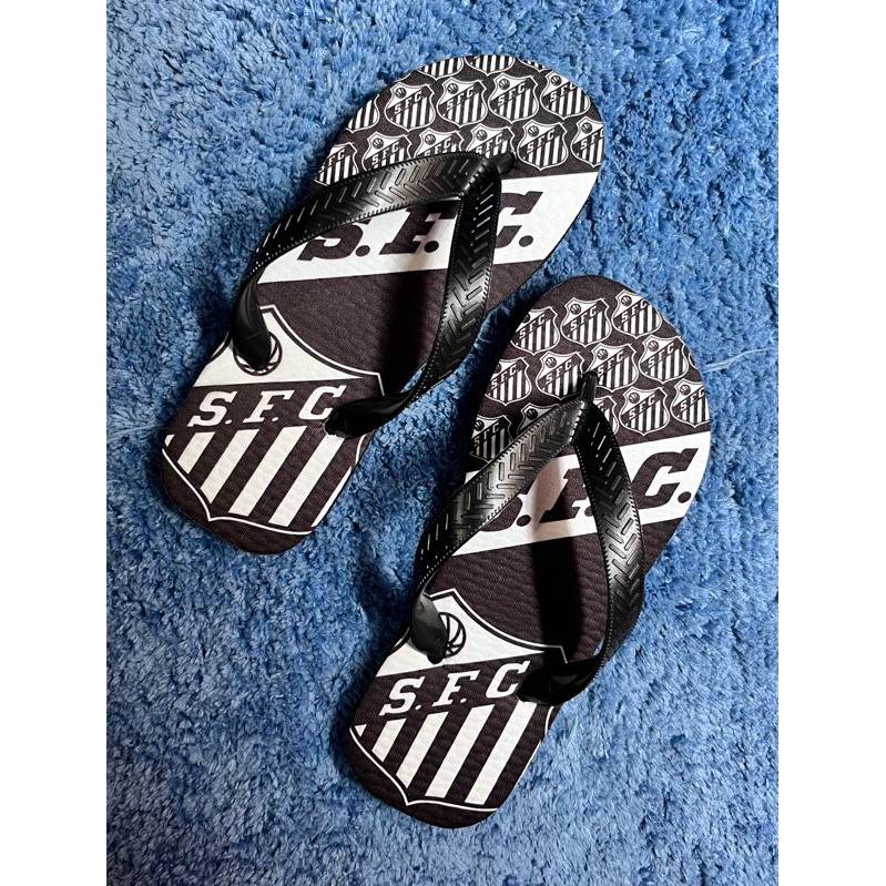 Chinelo estampado Time Santos Adulto Infantil