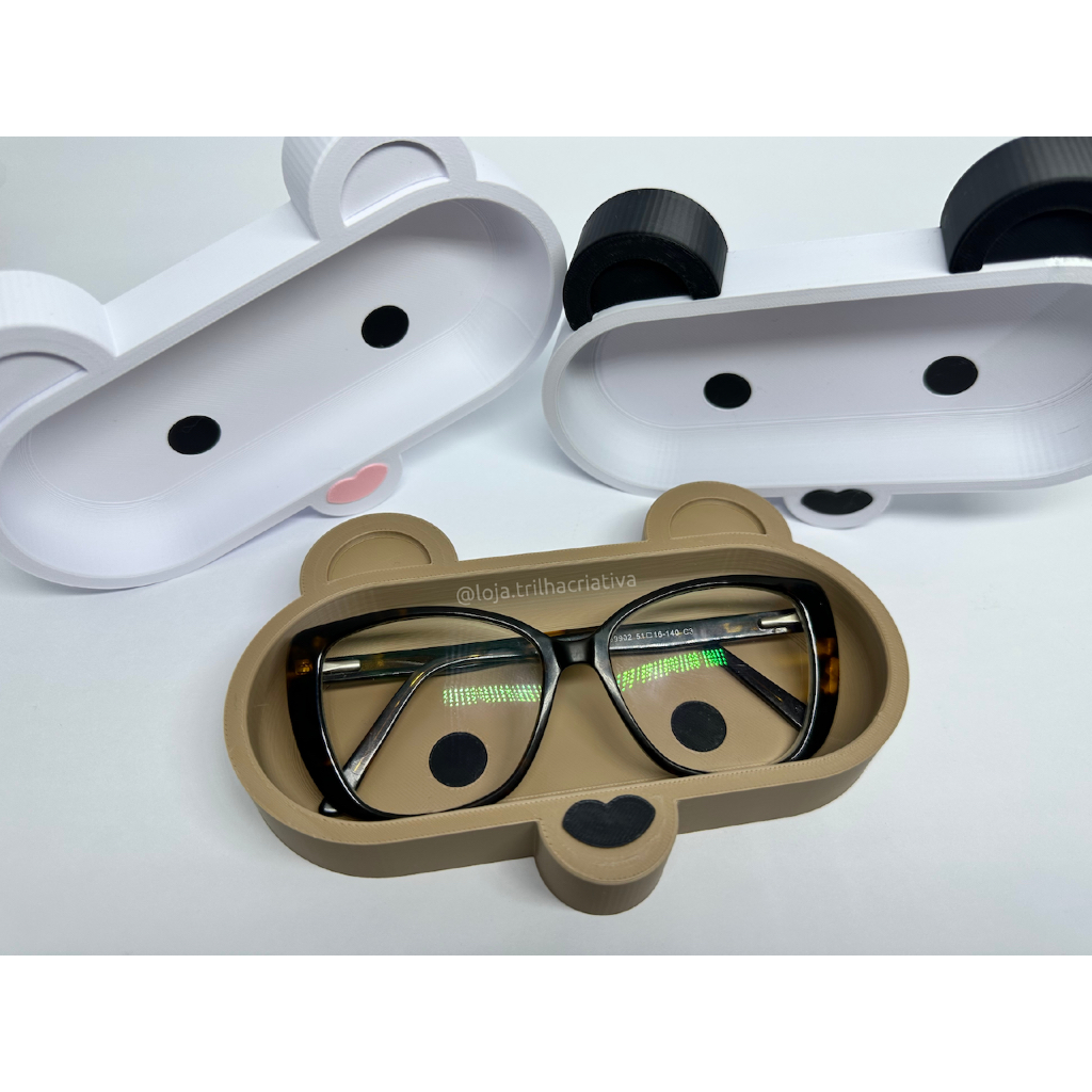 Suporte de Óculos Formato de Urso – Porta Óculos Criativo e Decorativo