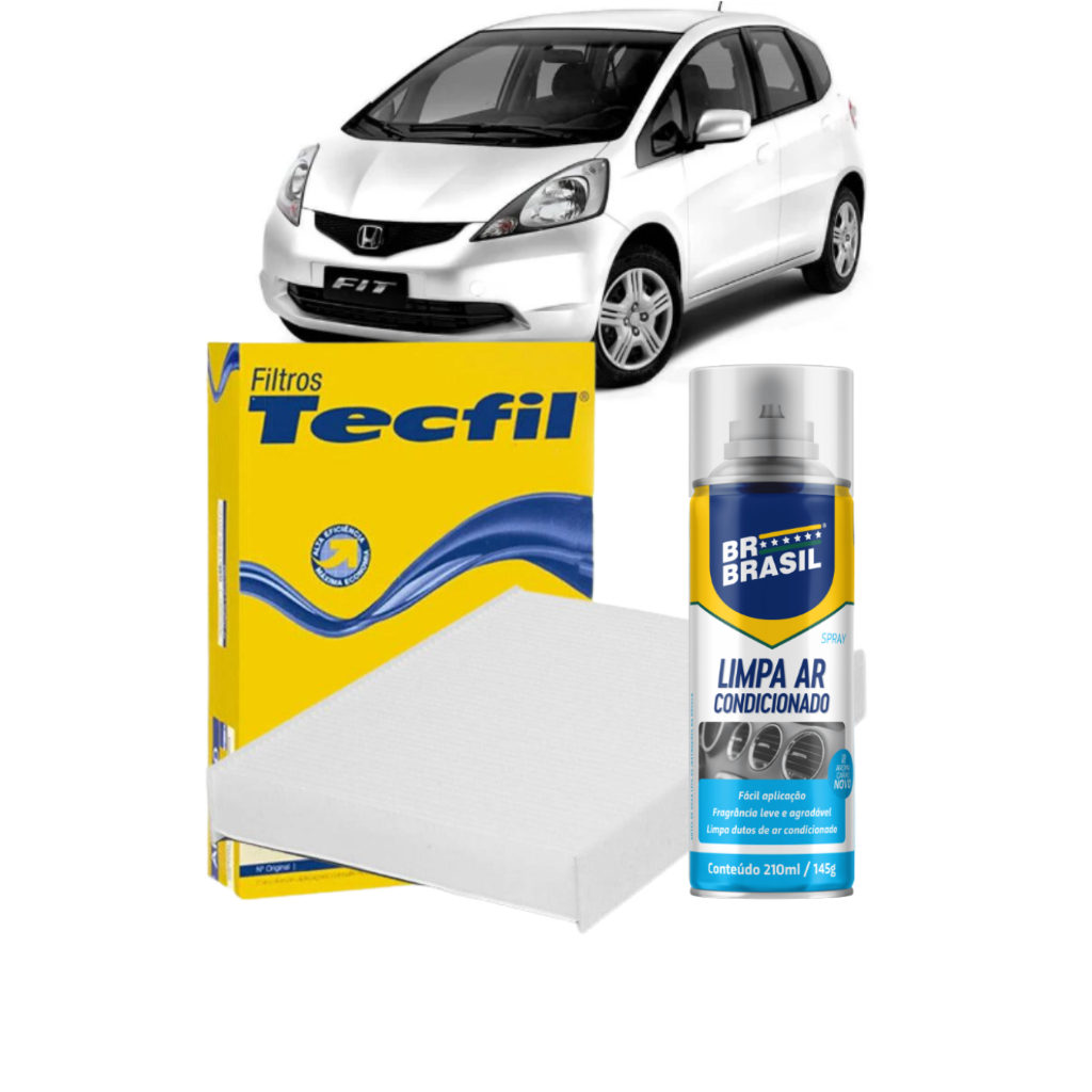 Filtro Cabine Ar Condicionado + Limpa ar Spray HONDA Fit 1.5 em Oferta na Shopee