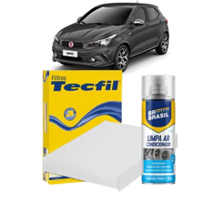 Filtro Cabine Ar Condicionado + Limpa ar Spray FIAT Argo 1.0 1.3 1.8