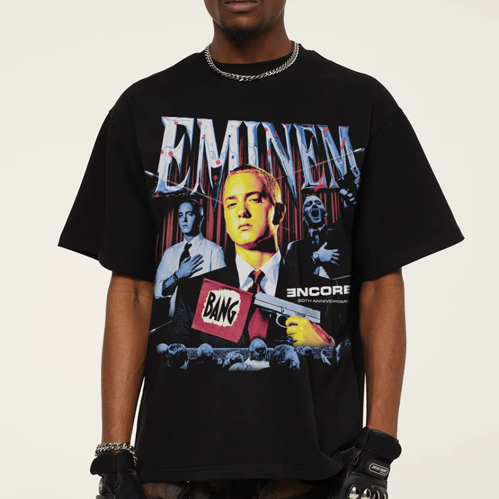 Camiseta Básica Unissex Algodão Eminem Bang Rapper