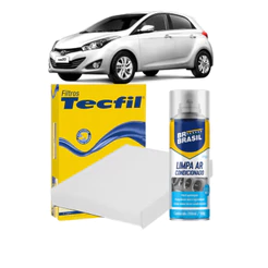 Filtro Cabine Ar Condicionado + Limpa ar Spray HYUNDAI HB20 1.0 1.6