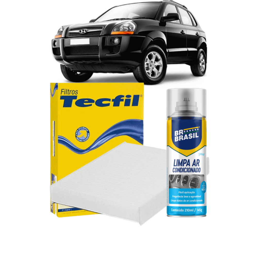 Filtro Cabine Ar Condicionado + Limpa ar Spray HYUNDAI Tucson 2.0 2.7 em Oferta na Shopee