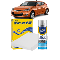 Filtro Cabine Ar Condicionado + Limpa ar Spray HYUNDAI Veloster 1.6