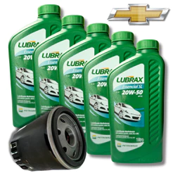 KIT TROCA DE ÓLEO 20W50 LUBRAX + FILTRO TO1702 GM