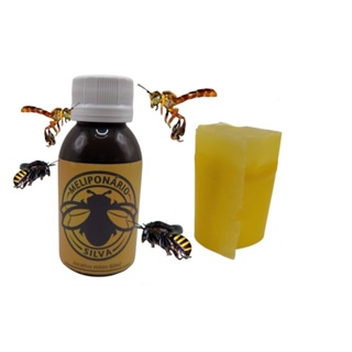 Atrativo misto 60ml para Abelha Jatai,Mandaçaia+Cera mista de brinde em Oferta na Shopee