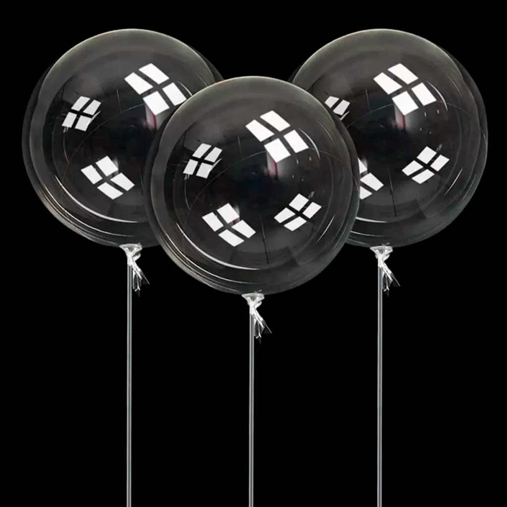 100 Balão Bubble Transparente 24 Polegadas 60cm Decoração Festas Enfeites Casamentos Aniversarios