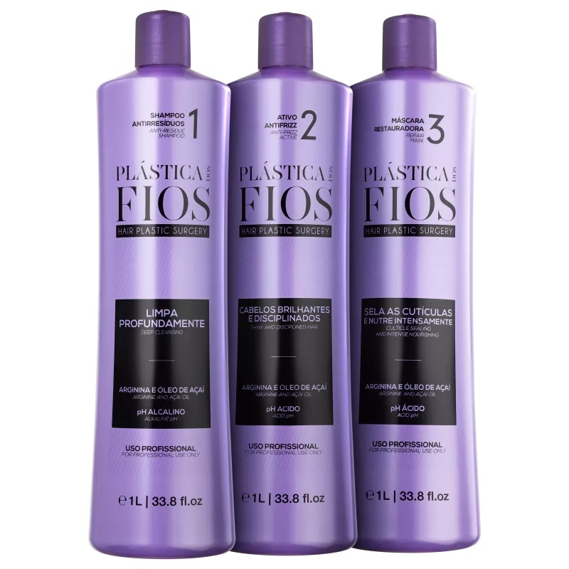Kit Cadiveu Professional Plástica dos Fios Alinhamento Profissional (3 Produtos)